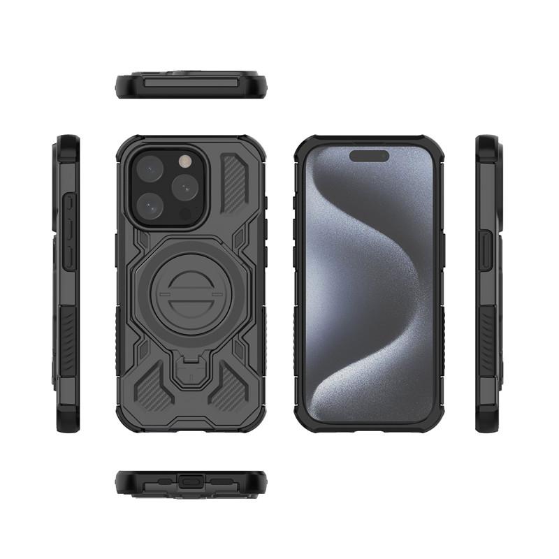 Magnetic Armor Case For iphone 15 Pro Cases apple iphone 15 Pro iphone 15 Pro Max Cover Magsafe Wireless Charging Phone Cover