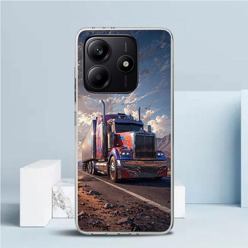 

Trucks SA-AB Soft Cover for Xiaomi Redmi Note 15 14 13 12 Pro Plus Phone Case 14S 11S 11T 11E 10S 10 4G Pattern Shell Redmi Note Redmi Note 11S 4G