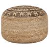 Handmade Pouf Brown 45 X 30 Cm Jute
