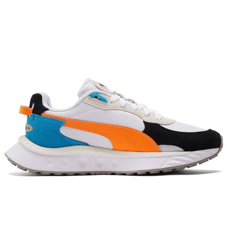 Puma Wild Rider Rollin - White Orange Glow Men Sneakers 381517-03