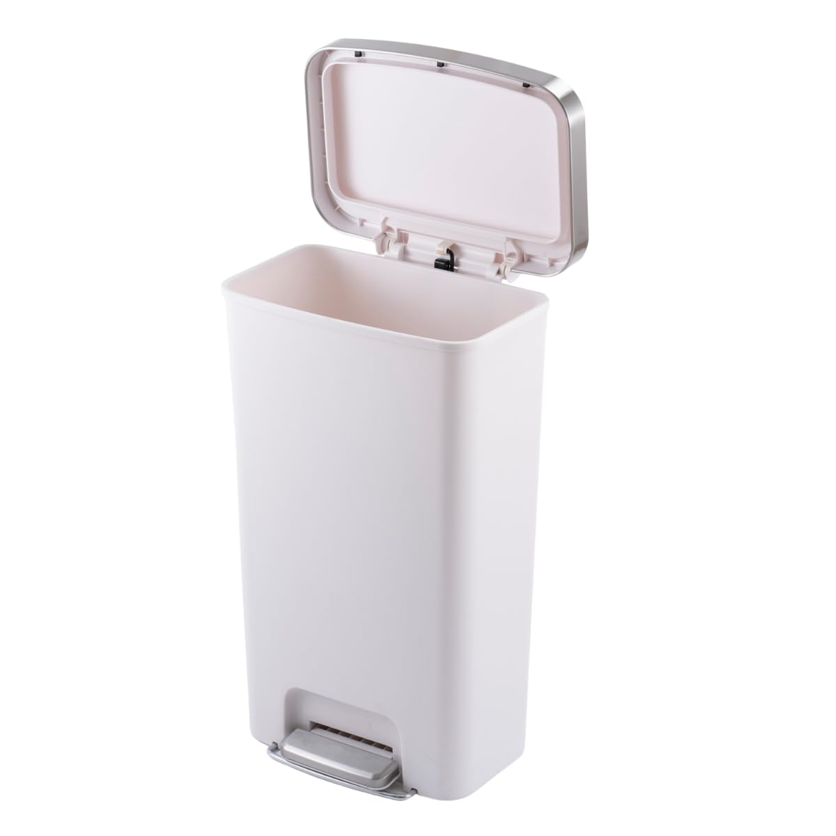 

EKO Hana Step Bin, Pedal-Operated, White, 45L, with Lid, No Inner Box, EK6266-45L-WH