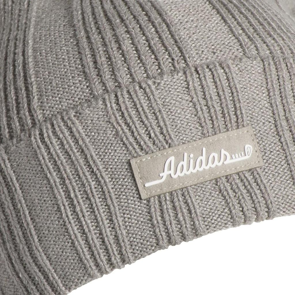 Adidas Golf Logo Beanie In Putty Beige Men's Fleece-Lined