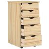 Cabinet Brown 34 x 39 x 61.5 cm Solid Pine Wood