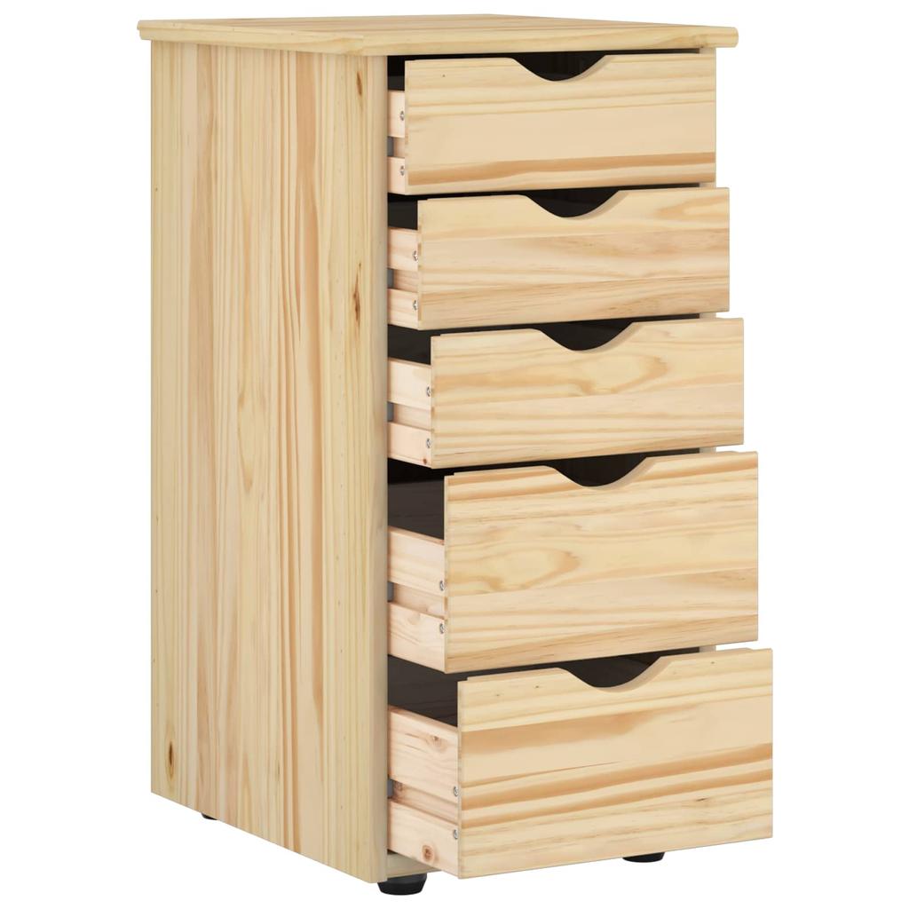 Cabinet Brown 34 x 39 x 61.5 cm Solid Pine Wood