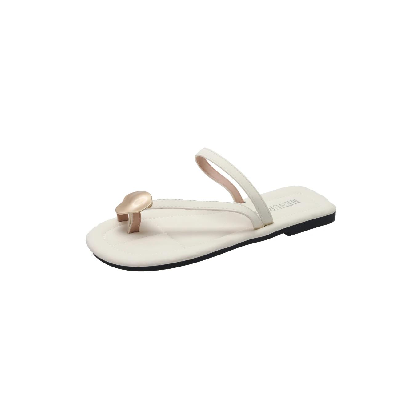 

модные женские тапочки модные летние туфли на плоской подошве удобные сандалии для женщин тапочки повседневные шлепанцы для вечеринок хрустальные римские туфли 35 бежевый