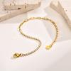 Fashion Zircon Stainless Steel Gold Bracelet Bracelet Ladies Jewelry