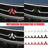 Car Logo Front Rear Stickers Decoration Badge Accessories For Mitsubishi 9 Ralliart ASX L200 Colt Outlander Pajero Lancer Cross