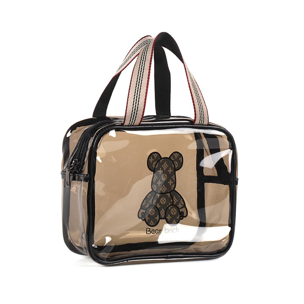 Thickened Waterproof PVC Toiletry & Makeup Travel Organizer Bag with Large Capacity