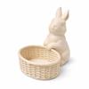 Easter Decoration, Beige Bunny with a Basket, Christmas Ornament
