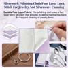Silverwork Polishing Cloth Four Layer Lock Stitch For Jewelry And Silverware Cleaning