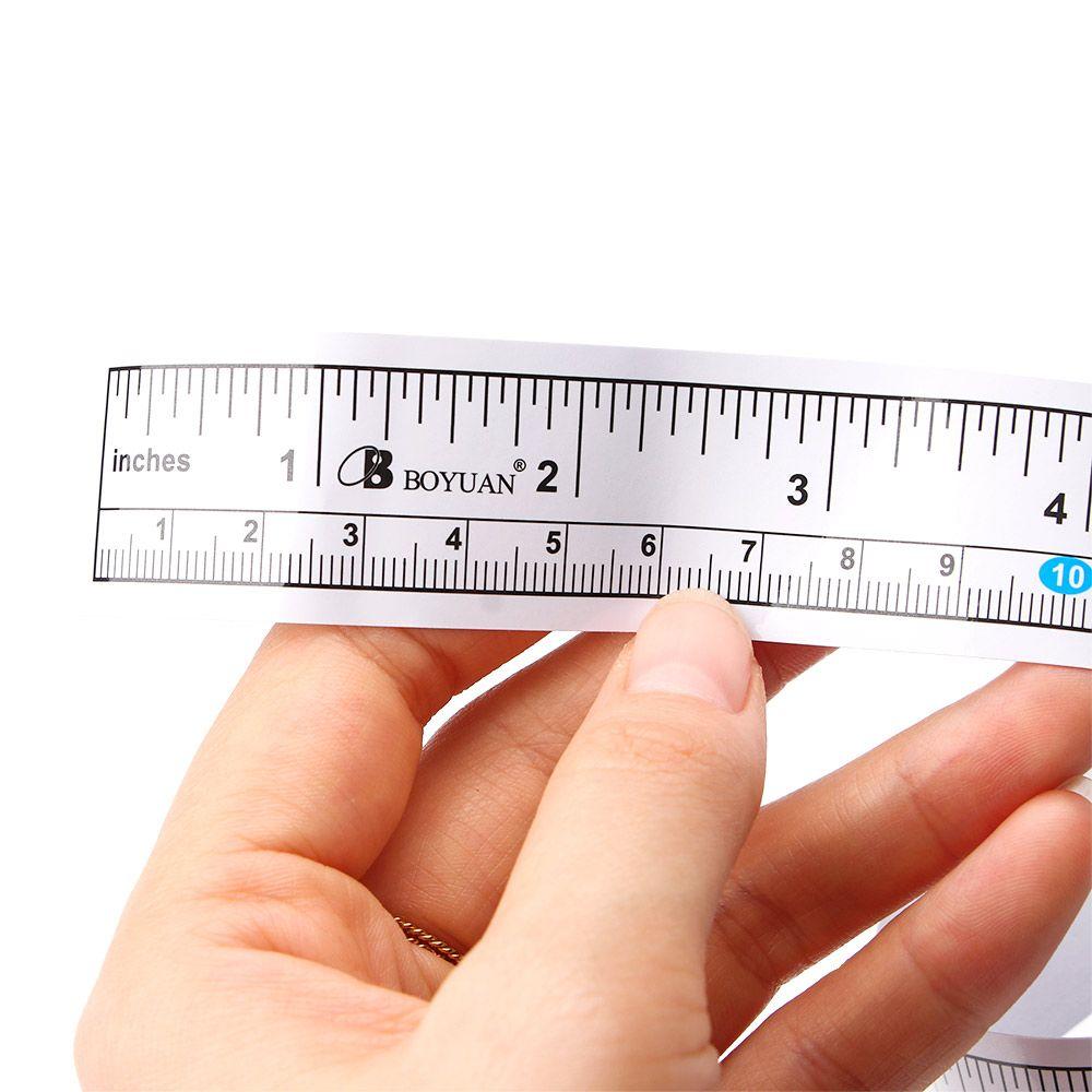 Metric Sticker Adhesive Machine Silver Vinyl Self Measure Tape Ruler