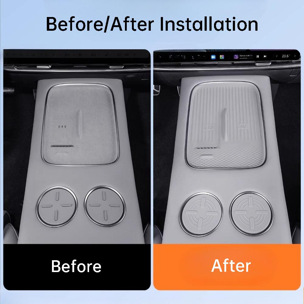 For Nissan N7 Primera Car Wireless Charging Panel Silicone Mat Dustproof Non Slip Interior Decoration Modification Accessories