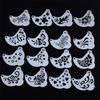 16Pcs Face Painting Tattoo Stencil Diy Hand Drawn Spray Painting Eyebrow Tattoo Template Dance Party Makeup Tools Beauty Sticker