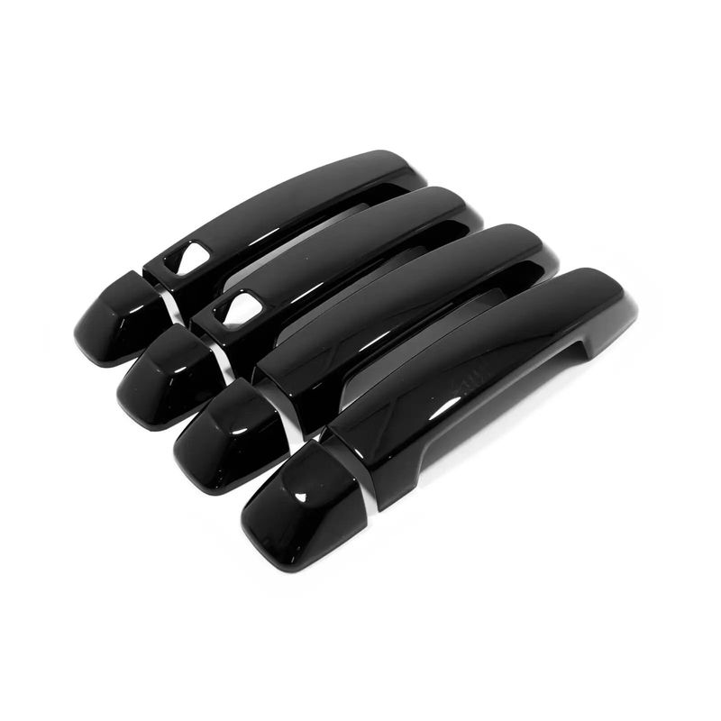 For GWM Haval Dargo Tank 300     ABS Chrome Glossy Black Door Handle Cover Trims Sticker Car Styling Accessories