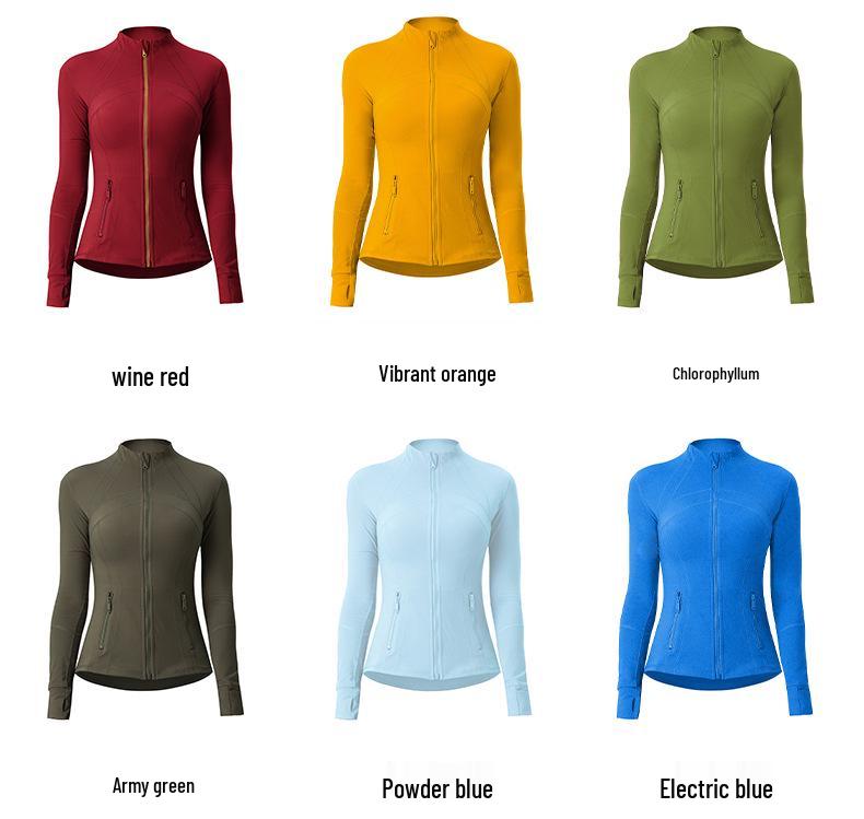 Women's Slim-Fit Double-Sided Brushed Yoga Jacket