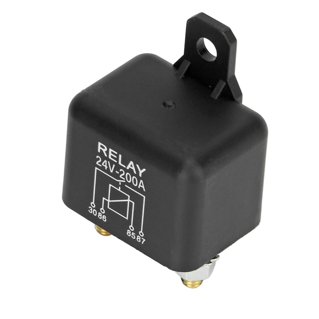24V 200A Car Start Relay High Current Normally Open Brass Coil Vehicle Starter Relay 4 Pin