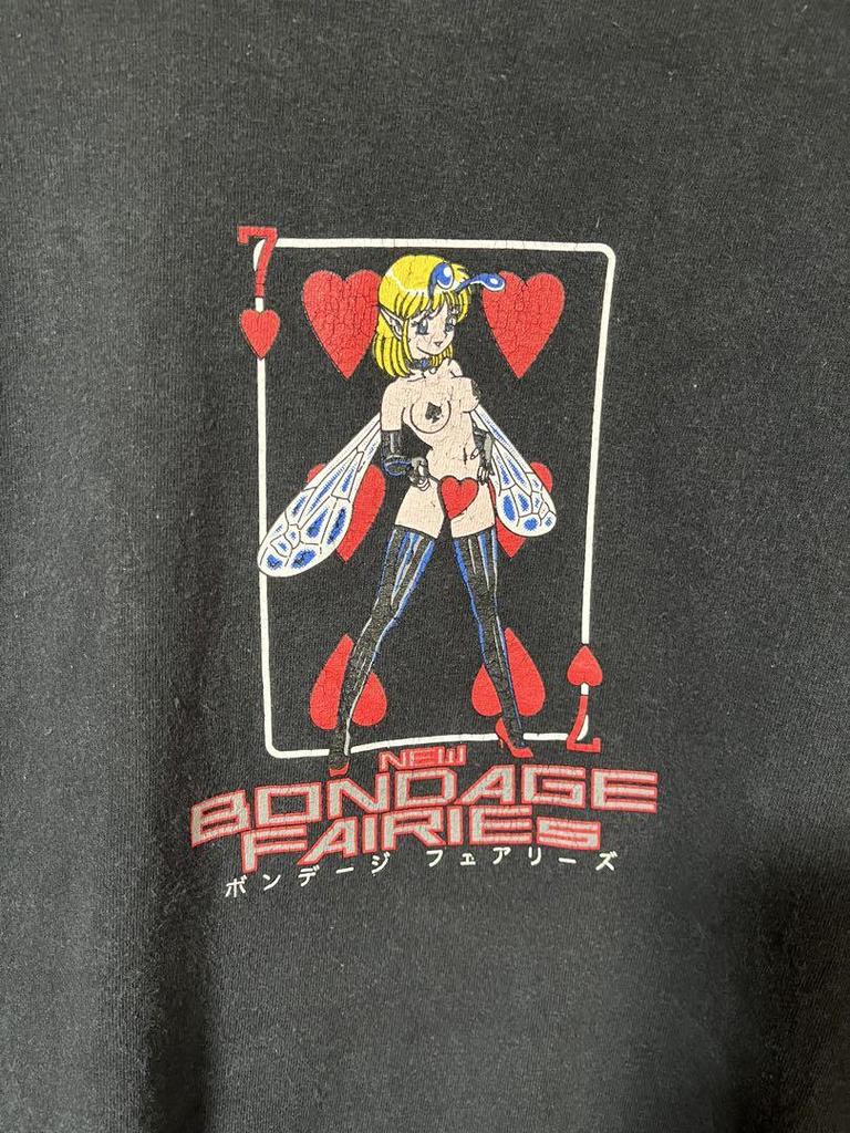 [USED] Vintage LABRAT Printed Long Sleeve T-Shirt with Bondage Fairies Sleeve Print