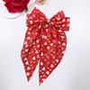 New Sweet Hair Clips Big Bows Heart Shape Hairpins Long Spring Clip Hair Accessories for Women Girls