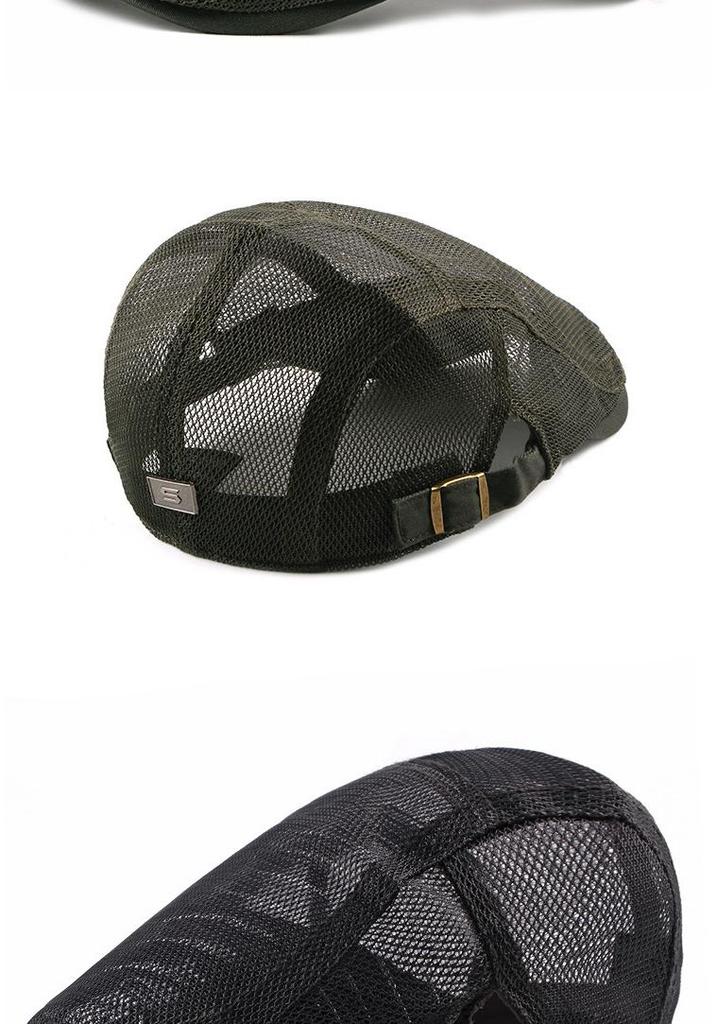 Hollow Mesh Beret Unisex Summer Cap: Korean Fashion Breathable, Stylish, and Simple Design