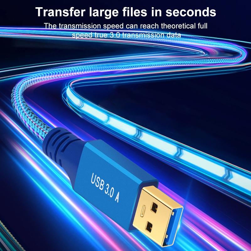0.3m USB 3.0 Male To Female Extension Cable for Printer/Hard Disk Box/Set-Top Box