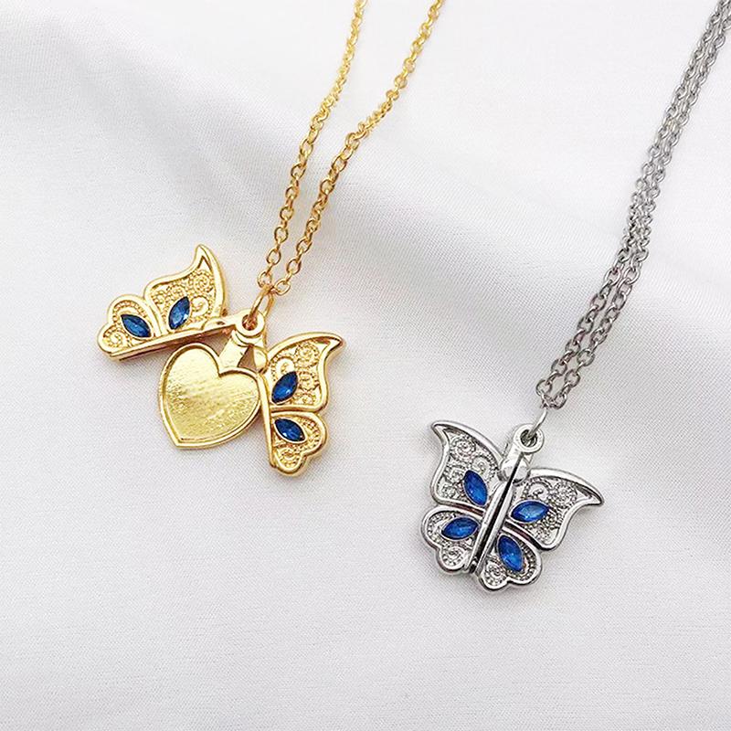 Butterfly I Love You Heart Luckly Butterfly Necklace For Women Girl Birthday