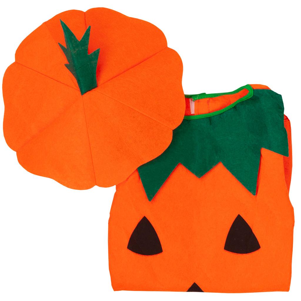 Halloween costume, pumpkin, orange, children', size , set