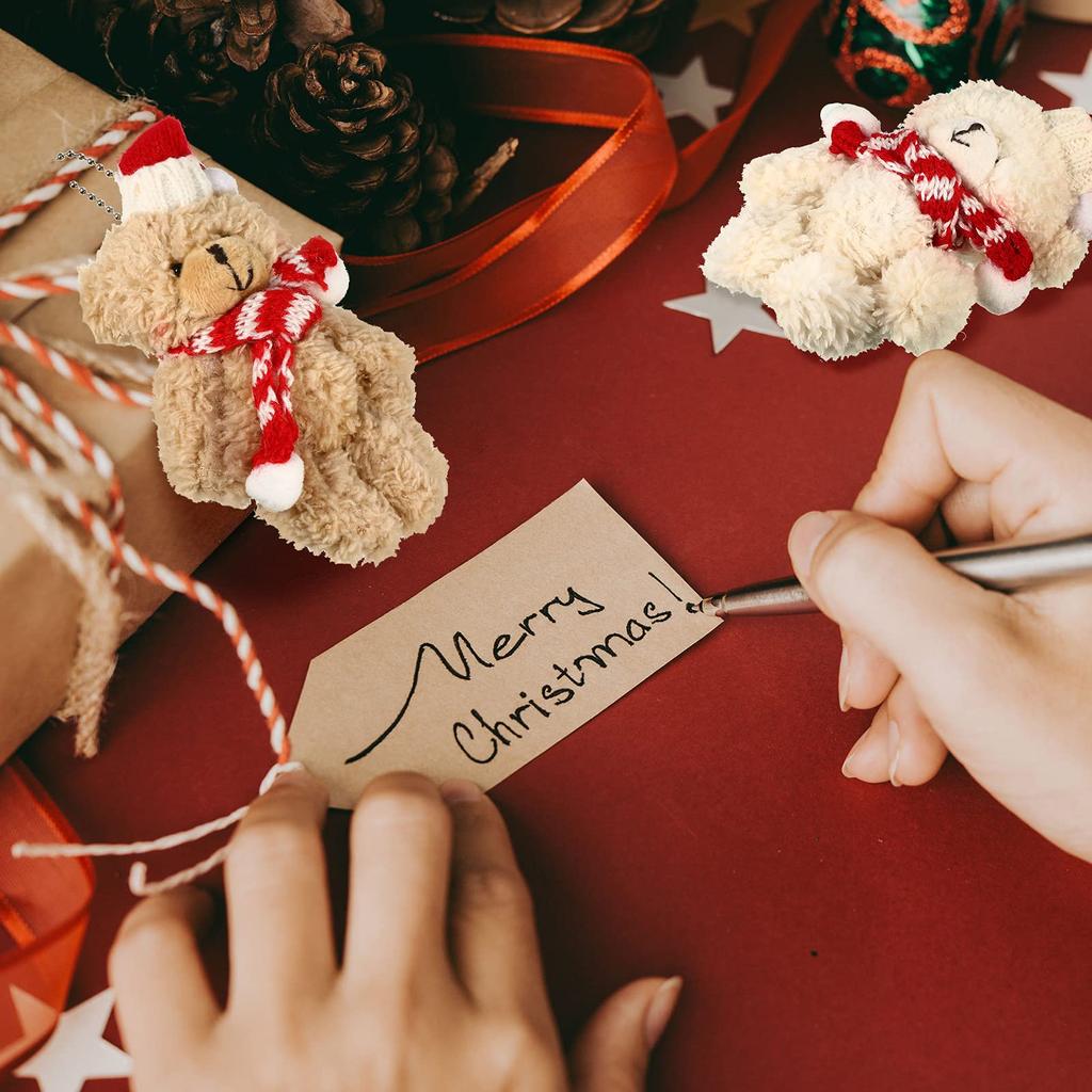 Valentines Stuffed Animal Bear Plush Mini Joint Bear Toys Stuffed Animal Toys Xmas Toys for Birthday Decorations Party Favors