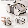 Breathable Mesh Travel Shoe Storage Bag Portable Wear Resistant Fabric Organizer for Men Women Daily Gym Travel Use