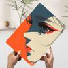 Anime Girl Profile Printed Poster Customized Wall Art Retro Vintage Metal Tin Signs for Decoration Bedroom Decorations Wand Deko