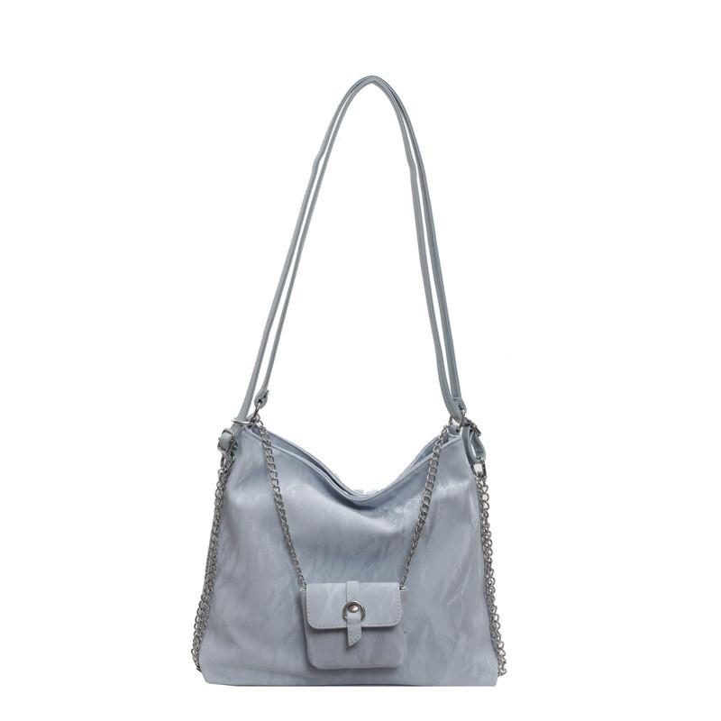 Trendy Pu Leather Shoulder Bag For Women 2024 New Large Capacity Daily Tote