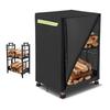 210D Oxford Waterproof Firewood Rack Cover for Outdoor Log Storage Dustproof Patio Use