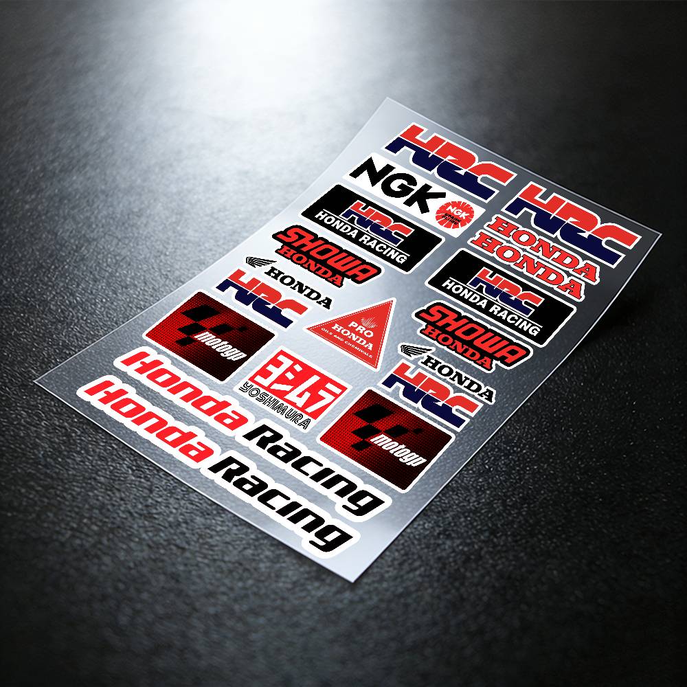 For HONDA Reflective Motorcycle Stickers, 3M Safety Warning At Night In the Dark Scooter Helmets