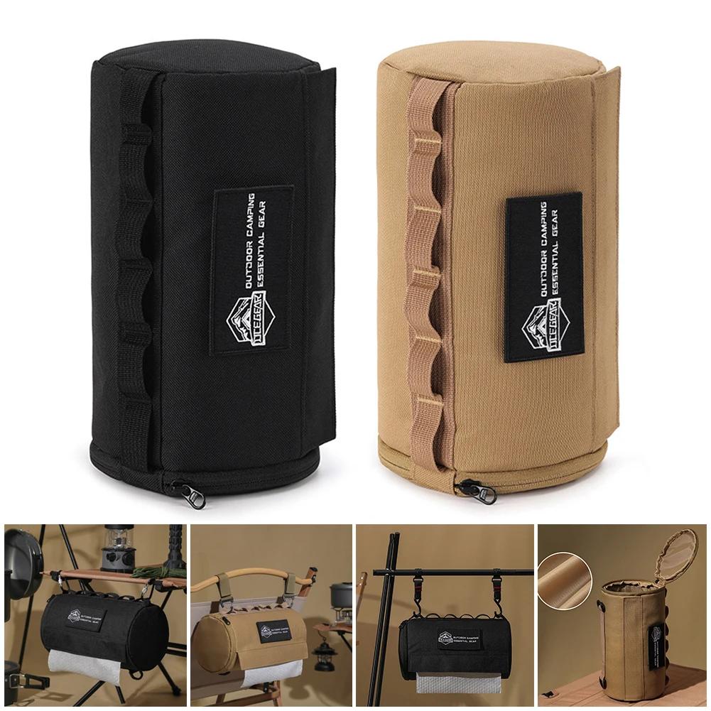 Venkovní pouzdro na kapesníky Přenosný držák na roli papíru Polyester Vodotěsný Závěsný držák na ubrousky na piknik, kempování, turistiku