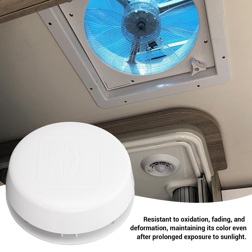 New RV Roof Vent Cap 155mm Air Exchange Oxidation Resistant Round Mushroom Ventilation Cap with Mesh Screen for Campervan Yacht