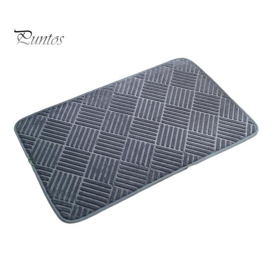 

Фланелевый коврик для пола, быстро впитывающий, толстый, быстросохнущий, противоскользящий, с возможностью сушки ног, коврик для входа, легко моющийся, многоцелевой, для ванной, душа, раковины, кухни, ковер 1pc серый