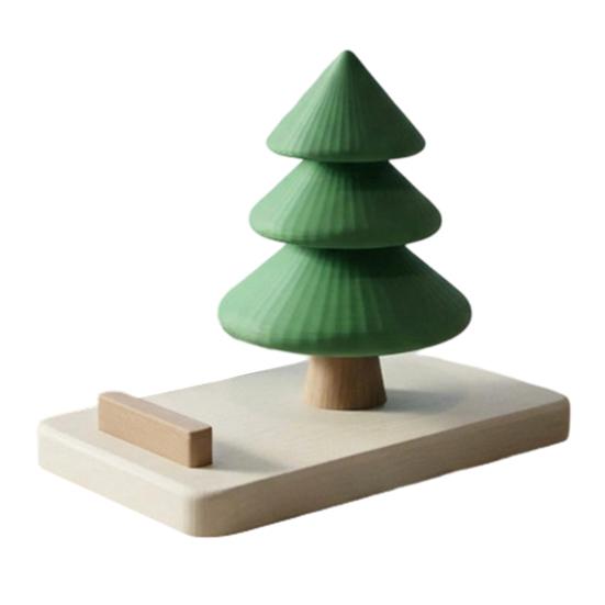 Christmas Gift for Colleagues Tree Phone Stand, 3D Printed Creative Desk Holder Cell Stand Phone, Festive Holiday Desktop Decor Home Office Dormitory