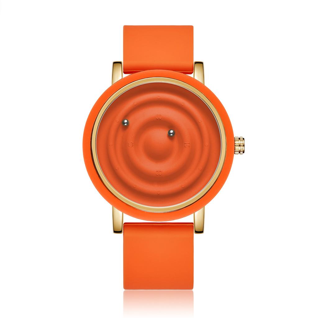 Nouvelle montre technologique noire tendance pour hommes et femmes, nouveau concept, tendance personnalisée et créative, montre à boule suspendue