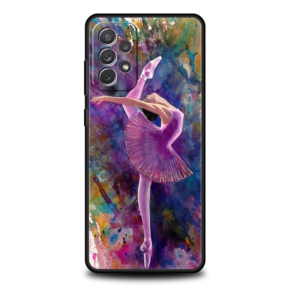 Gymnastics Water Color Case for Samsung A51 A71 A21S A12 A11 A15 A25 A31 A41 A23 A33 A53 A73 A03S A05S A13 5G A35 A55 Cover