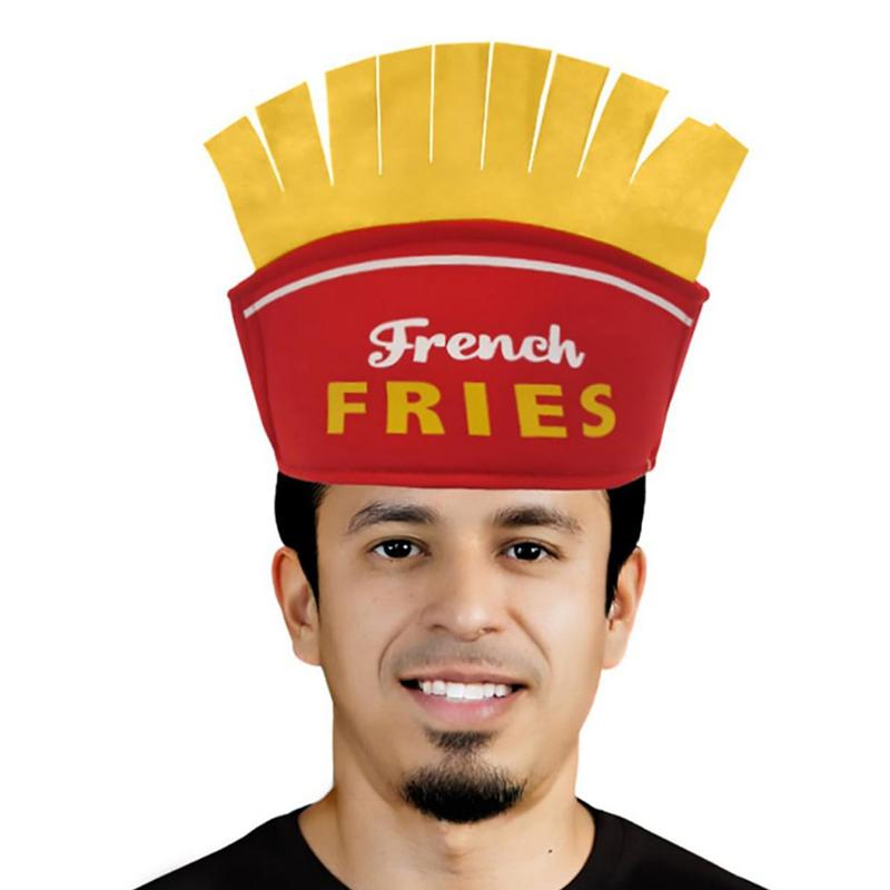 Mini Mexikanisches Taco-Stirnband Pommes-Hüte Männer Filz-Taco-Hut für Erwachsene Fast Food Halloween Kostüm Requisite Unisex Damen