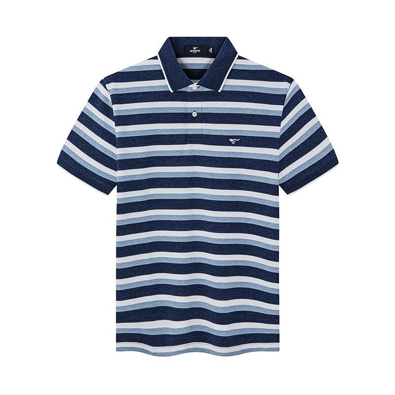 Septwolves Men's Ice Algae Stripe Polo T-Shirt