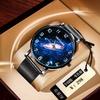 Sternenhimmel Leuchtende Herrenuhr Einfach und Ultradünn Nicht-Mechanische Schwarze Technologie Quarz Uhr Junge Teenager