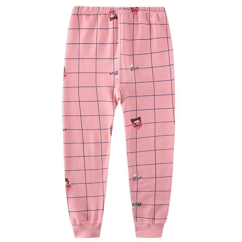 Kids' Pure Cotton Autumn Sleep Pants: Soft, Cozy Leggings for Boys and Girls
