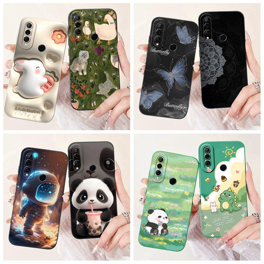 For Huawei P30 Lite Case MAR-LX1A Cover Cute Cartoon Camera Protection Soft Phone Case For Huawei P30Lite Nova 4e Honor 20S Capa