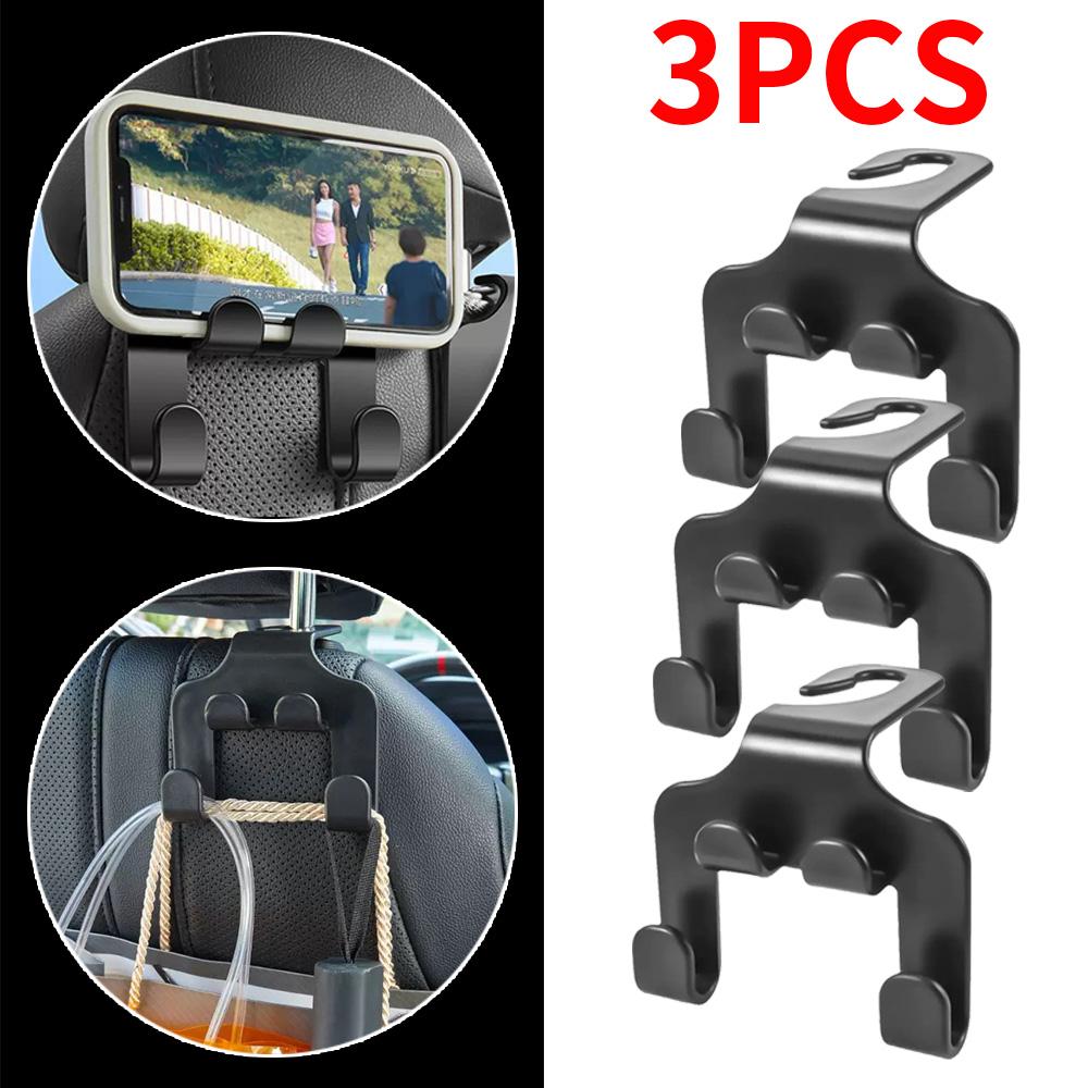 Hot Sale 6Pcs/3Pcs/1Pc Car Seat Back Hooks - Multifunctional Vehicle Storage Organizer Creative Auto Interior Bag Hanger for Pur