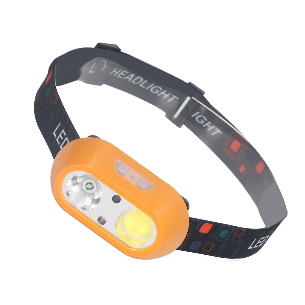 LED Headlamp USB Rechargeable 300lm High Bright COB XPE 6 Modes LED Headlight with Sensing Switch