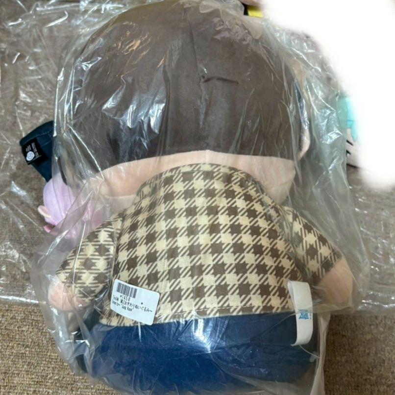 [USED] tinytan BTS Lying Down Plush Mascot Can Badge Accessory