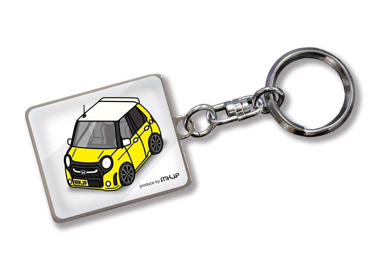 

[MKJP] Кастомный брелок для ключей Honda N-ONE Moduro X JG1 2 Base: Белый, желтый жёлтый