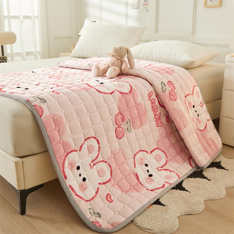 Novo colchão de veludo de leite farée velo dormitório estudante colchão acolchoado colchão macio anti-estático pilha almofada