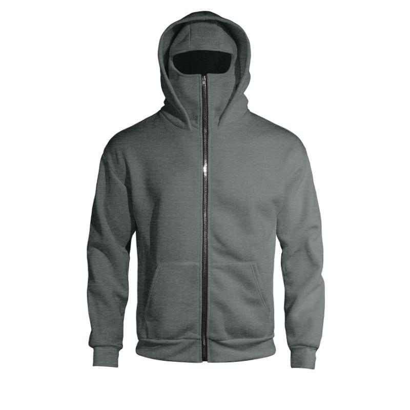 Spring Autumn Design Double-layer Hooded Zipper Sweatshirt Loose Street Pocket Jacket Men Fashion Couples