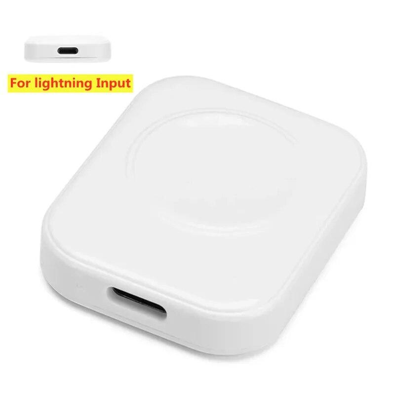 Portable Magnetics Watch Wireless Charger for Apple Watch 10 9 8 7 6 5 4 3 Ultra 2 1 Series Dual Port Type C 8pin Charging Stand